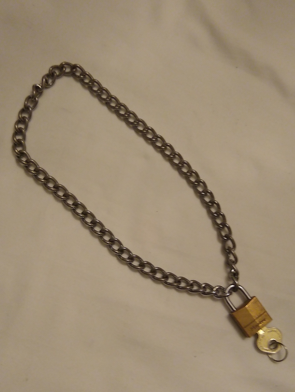 Chain Collar w/ Lock, #A